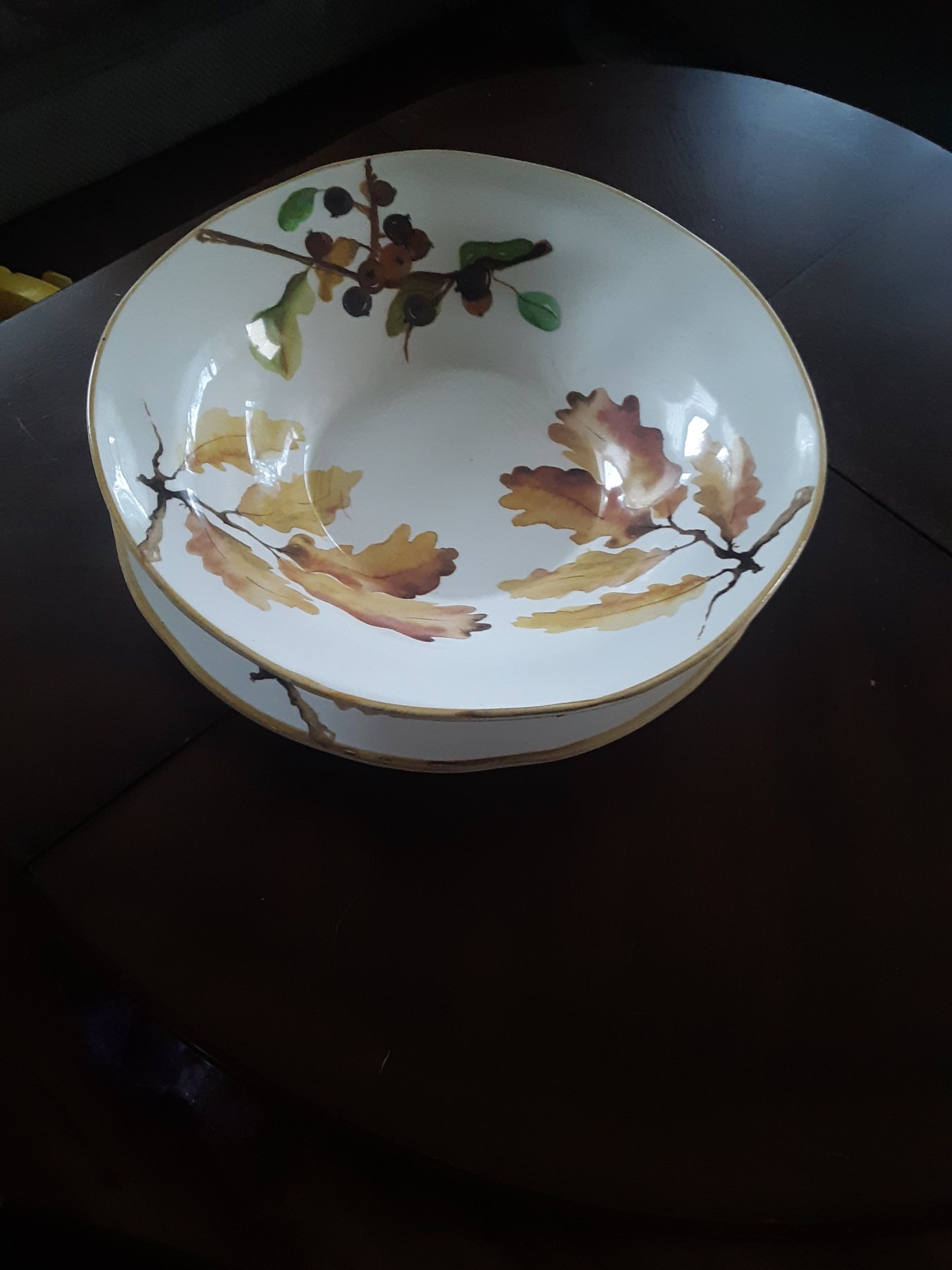 Ceramic platter and bowel